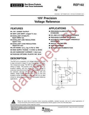 REF102AU datasheet  